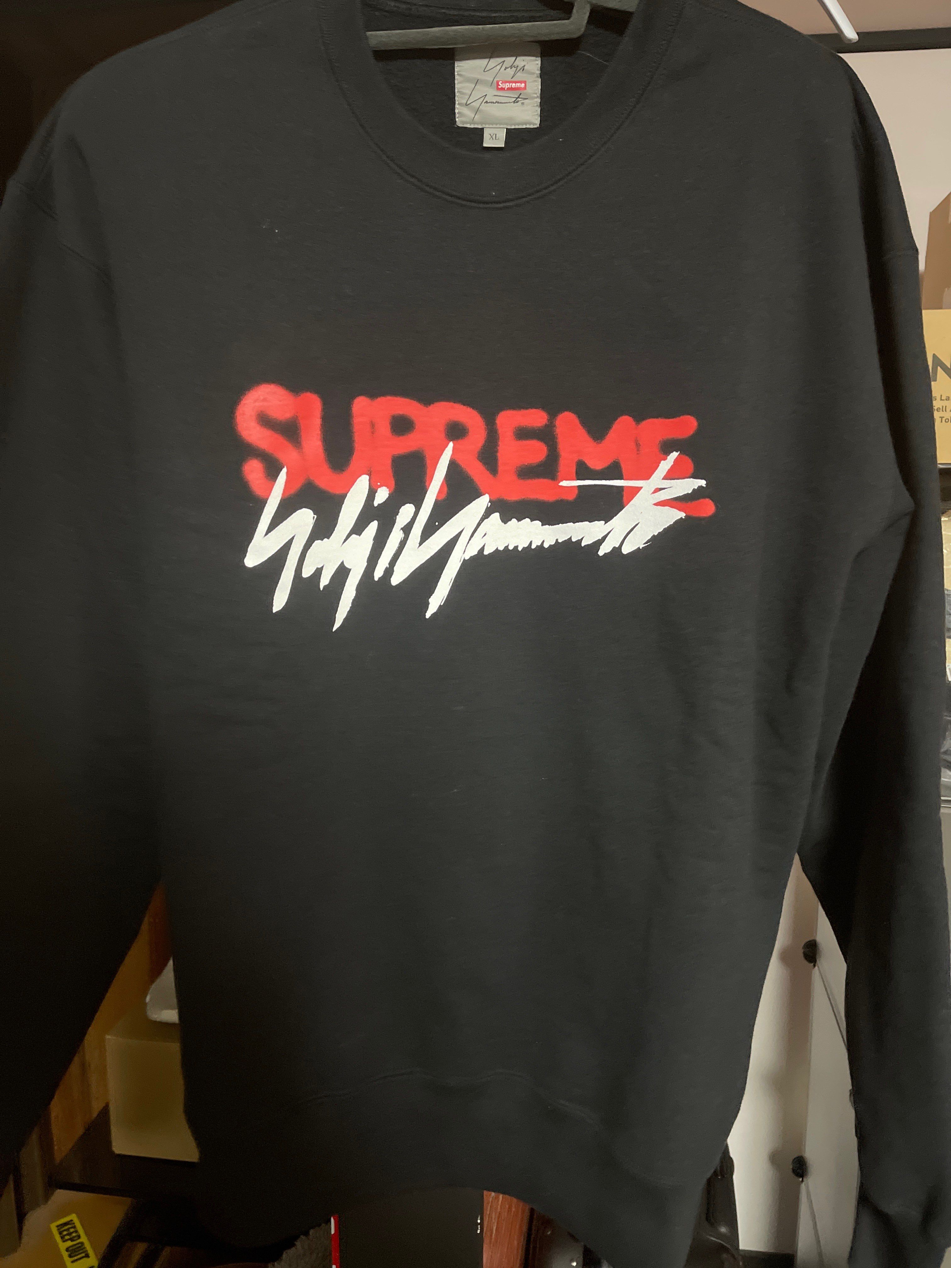 Supreme x Yohji Yamamoto Crewneck "Black"