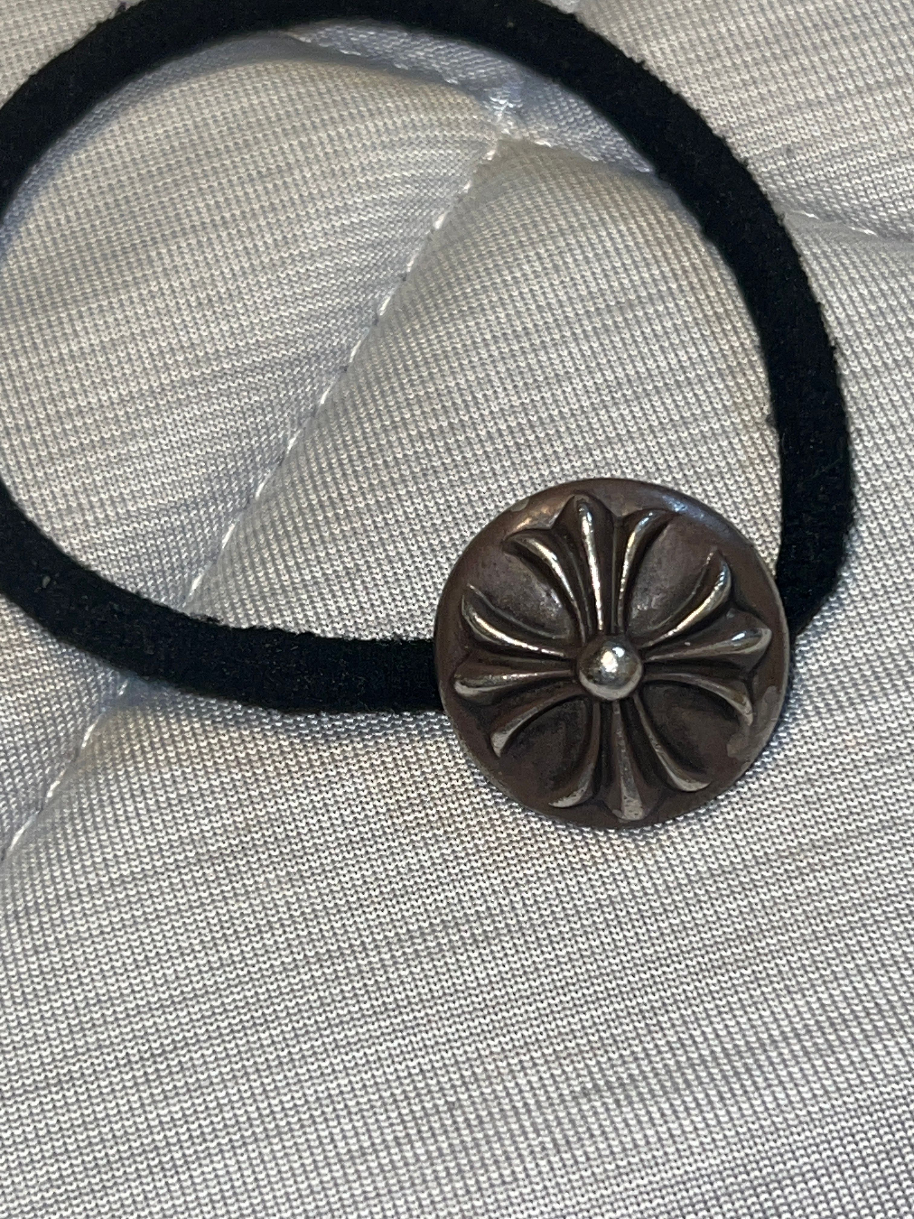 Chrome Hearts Hair Band # 2 Cross Bracelet "Black"