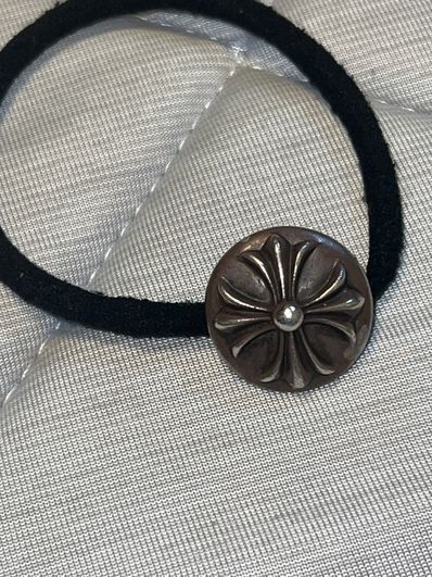 Chrome Hearts Hair Band # 2 Cross Bracelet "Black"