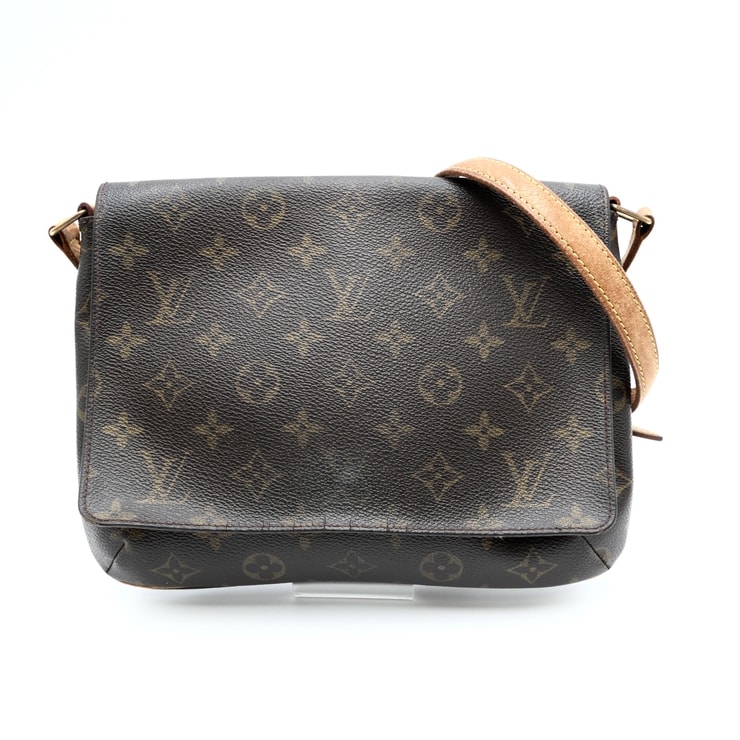 LOUIS VUITTON(ルイ・ヴィトン)ミュゼット・タンゴ ショート ヴィンテージ ショルダーバッグ モノグラム ブラウン ヌメ革 レディース【中古】