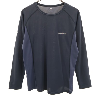 mont-bell モンベル 長袖 クール ウェア XL ネイビー系 アウトドア