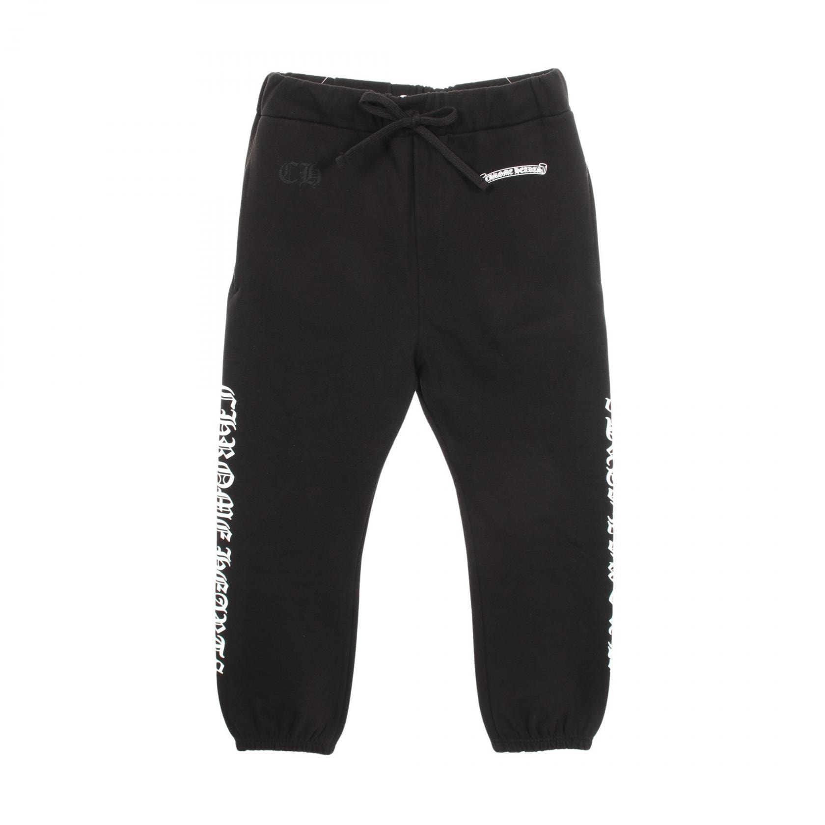 クロムハーツ CHROME HEARTS CHプラス サイドロゴ パンツ 衣料品 ボトムス コットン メンズ ブラック系 【中古】