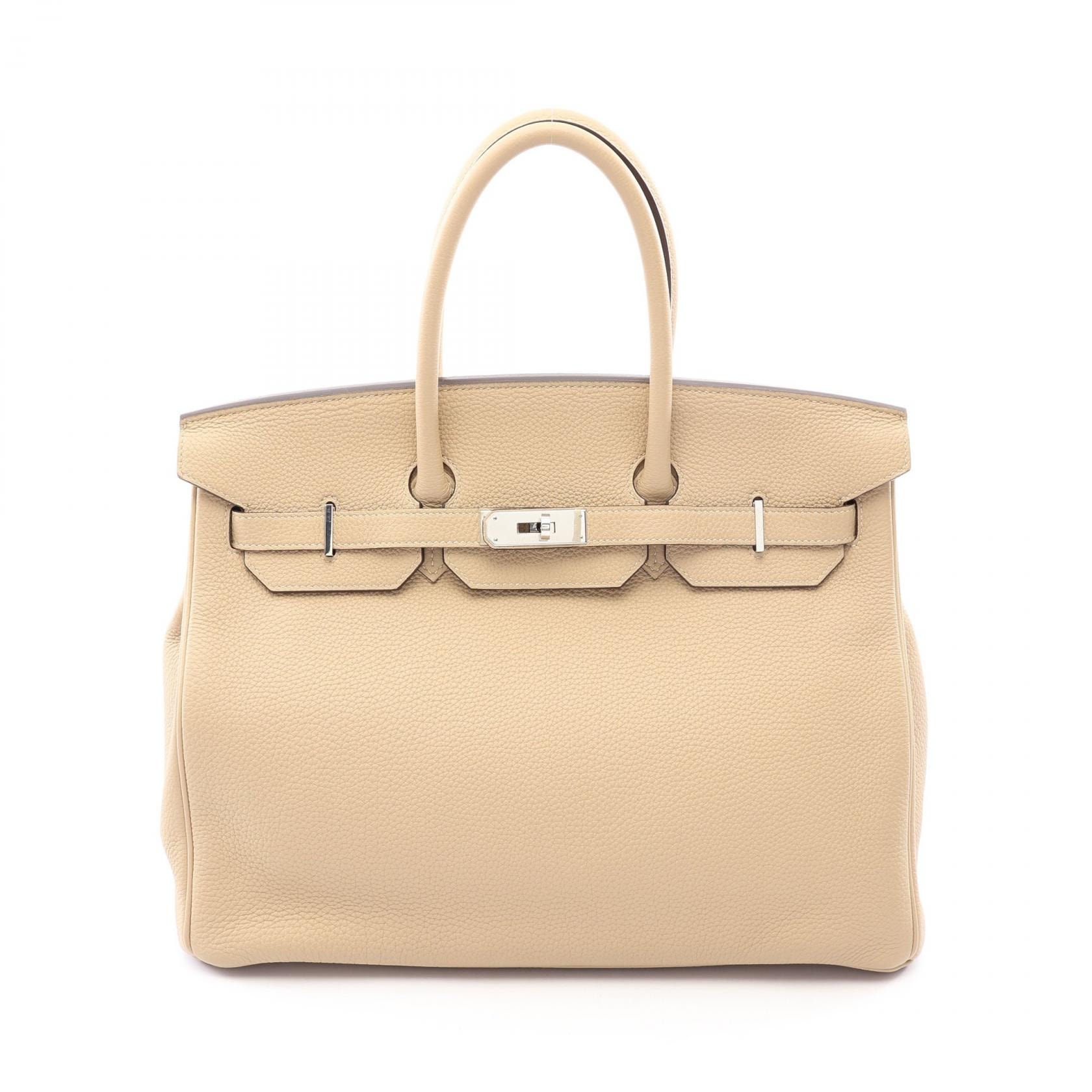 エルメス HERMES バーキン35 トレンチ ハンドバッグ バッグ トゴ トゴ ベージュ X刻印(2016年製造) レディース ベージュ系 【中古】