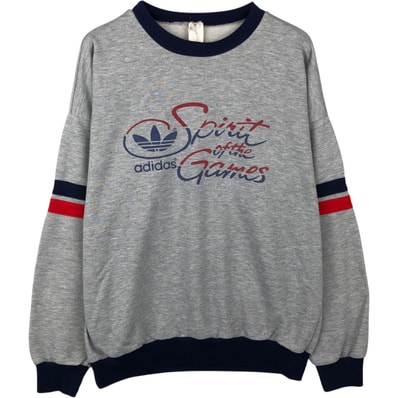 古着 80~90年代 アディダス adidas ロゴスウェットシャツ トレーナー メンズL相当 ヴィンテージ/eaa635064