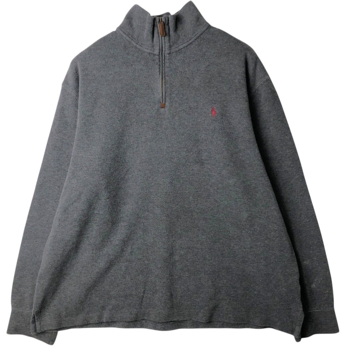 古着 ラルフローレン Ralph Lauren POLO RALPH LAUREN リブ編み ハーフジップスウェットシャツ トレーナー メンズXL相当/eaa629567