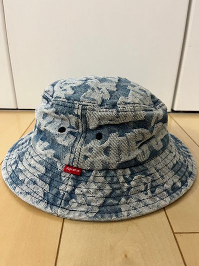 Supreme Fat Tip Jacquard Denim Crusher "Blue"