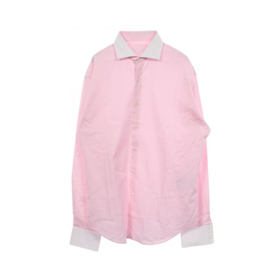 プラダ PRADA 長袖 クレリック 衣料品 トップス コットン メンズ ピンク系 UCN572 【中古】