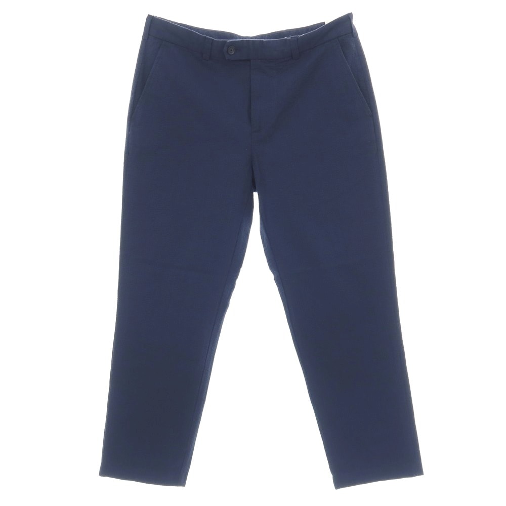 【中古】【未使用】ブルックスブラザーズ Brooks Brothers コットン シアサッカー カジュアルスラックスパンツ ネイビー【サイズ35】【メンズ】