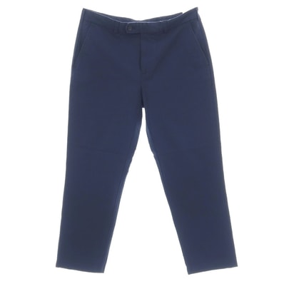 【中古】【未使用】ブルックスブラザーズ Brooks Brothers コットン シアサッカー カジュアルスラックスパンツ ネイビー【サイズ35】【メンズ】