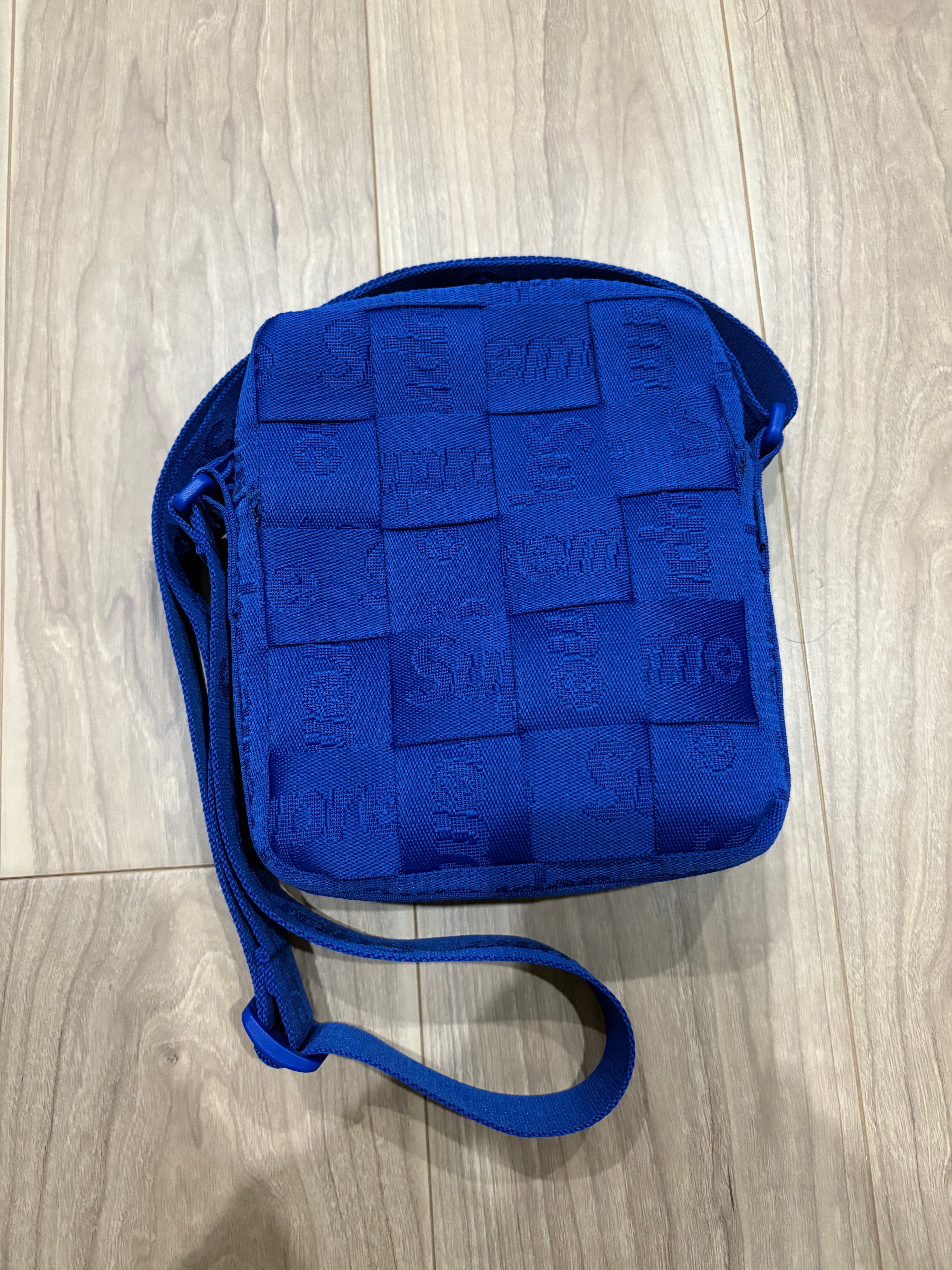 Supreme Woven Shoulder Bag "Royal" (24SS)