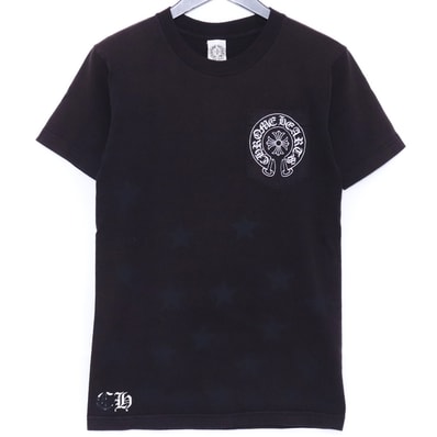 CHROME HEARTS オールド スタープリント ホースシューロゴ スクロールラベル ポケットTシャツ