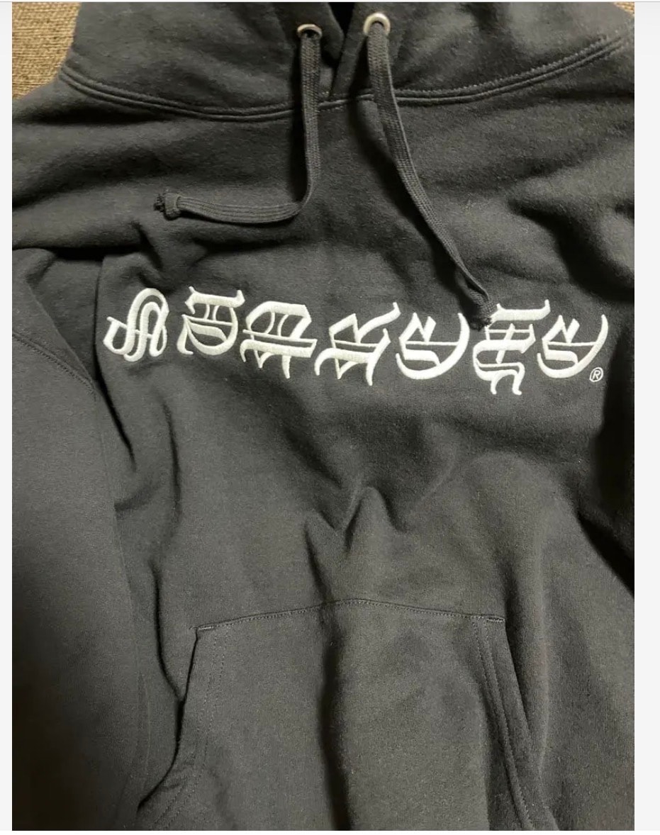 Supreme Blackletter Hooded Sweatshirt "Black"