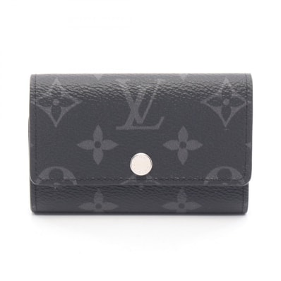 ルイ・ヴィトン LOUIS VUITTON ミュルティクレ6 キーケース アクセサリー キャンバス PVC モノグラム・エクリプス メンズ ブラック系 M82603 【中古】