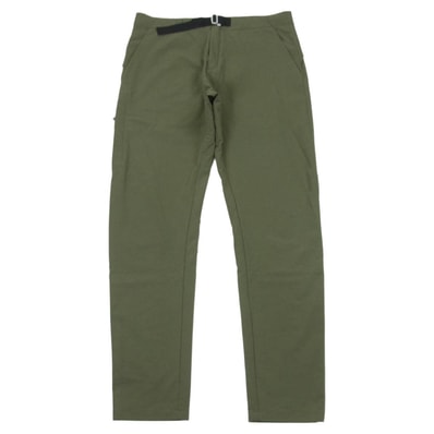 TILAK ティラック POUTNIK Monk Pants ポートニック モンク ベルト ナイロン パンツ グレイッシュオリーブ系 S【中古】
