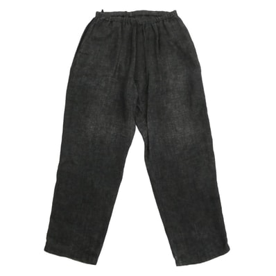 COMOLI コモリ パンツ 22SS V01-03010 リネン ドロー ストリング イージー パンツ ブラック系 2【中古】
