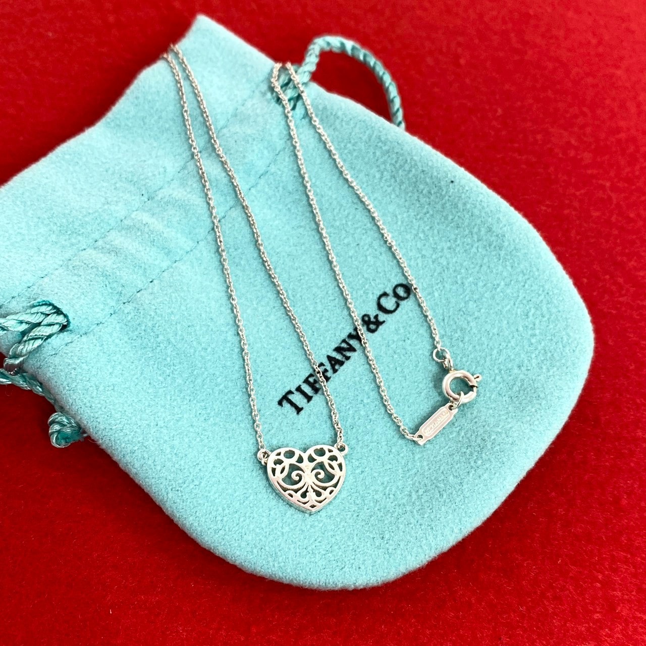 TIFFANY&Co. ティファニー エンチャント ハート ネックレス シルバー925 ネックレス シルバー
34903