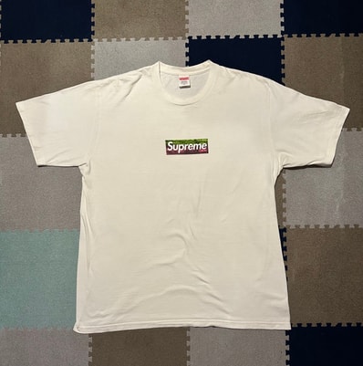 Supreme Los Angeles Fire Relief Box Logo Tee "White"