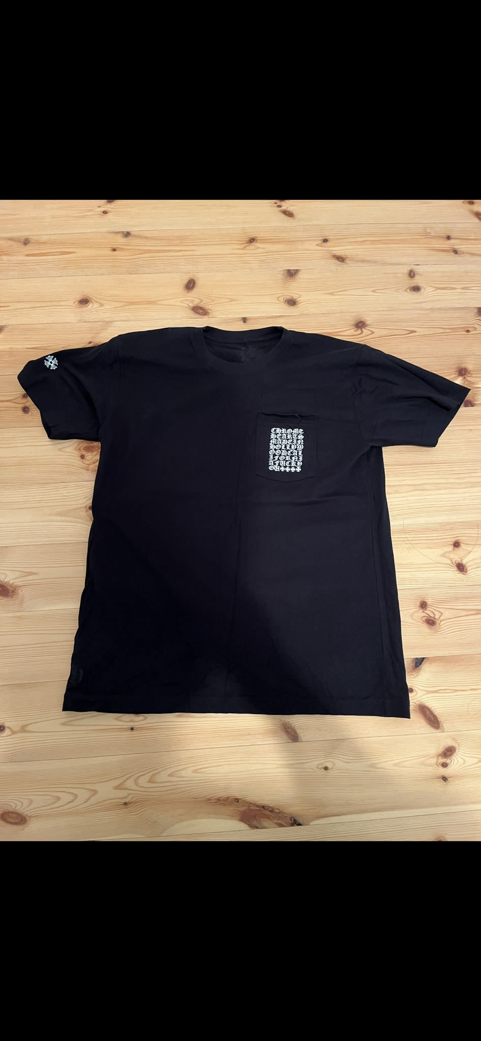 クロムハーツ マルチ ロゴ Tシャツ "ブラック"