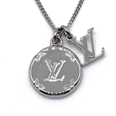 Louis Vuitton Monogram Charms Necklace "Silver"