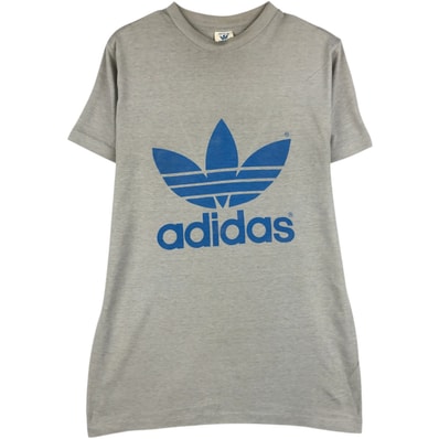 古着 80年代 アディダス adidas ロゴTシャツ USA製 メンズM相当 クルーネック(丸首) ヴィンテージ/eaa623875