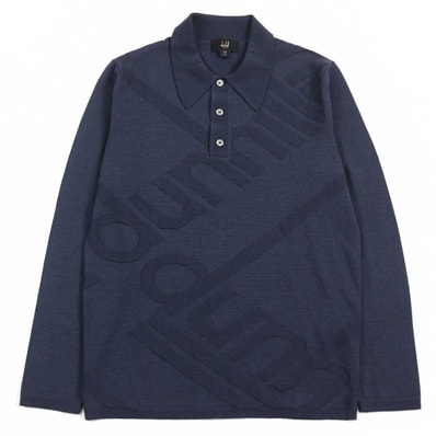 未使用品 ダンヒル
長袖ポロシャツ ネイビー メンズ S