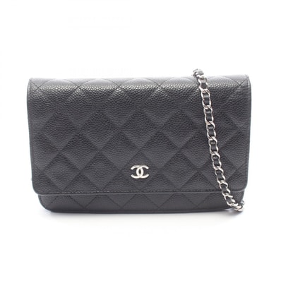 シャネル CHANEL マトラッセ ショルダーバッグ バッグ キャビアスキン(グレインドカーフ) レディース ブラック系 【中古】