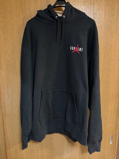 Supreme x Jordan Hooded Sweatshirt "Black"
