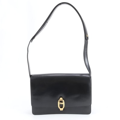 ■美品 セリーヌ 馬車金具ショルダーバッグ レザー