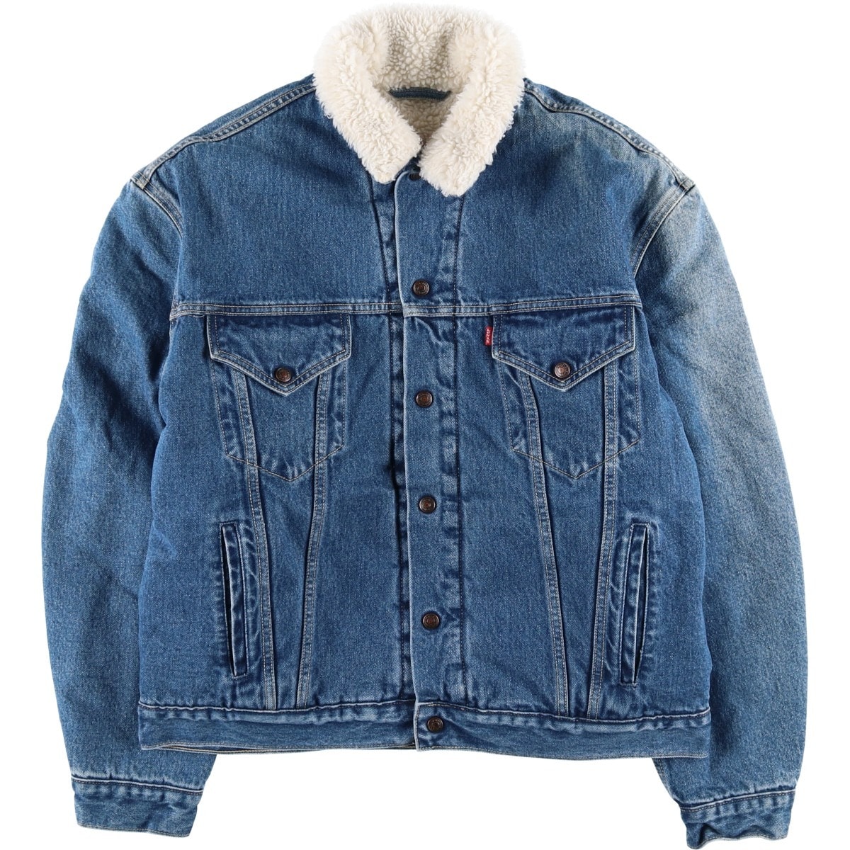 古着 90年代 リーバイス Levi's 70603-0215 中綿入り デニムボアジャケット メンズXL相当 ヴィンテージ/eaa600050