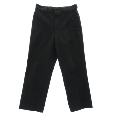 COMOLI コモリ パンツ 24SS Z01-03017 ポストワークツイルパンツ ブラック系 2【中古】