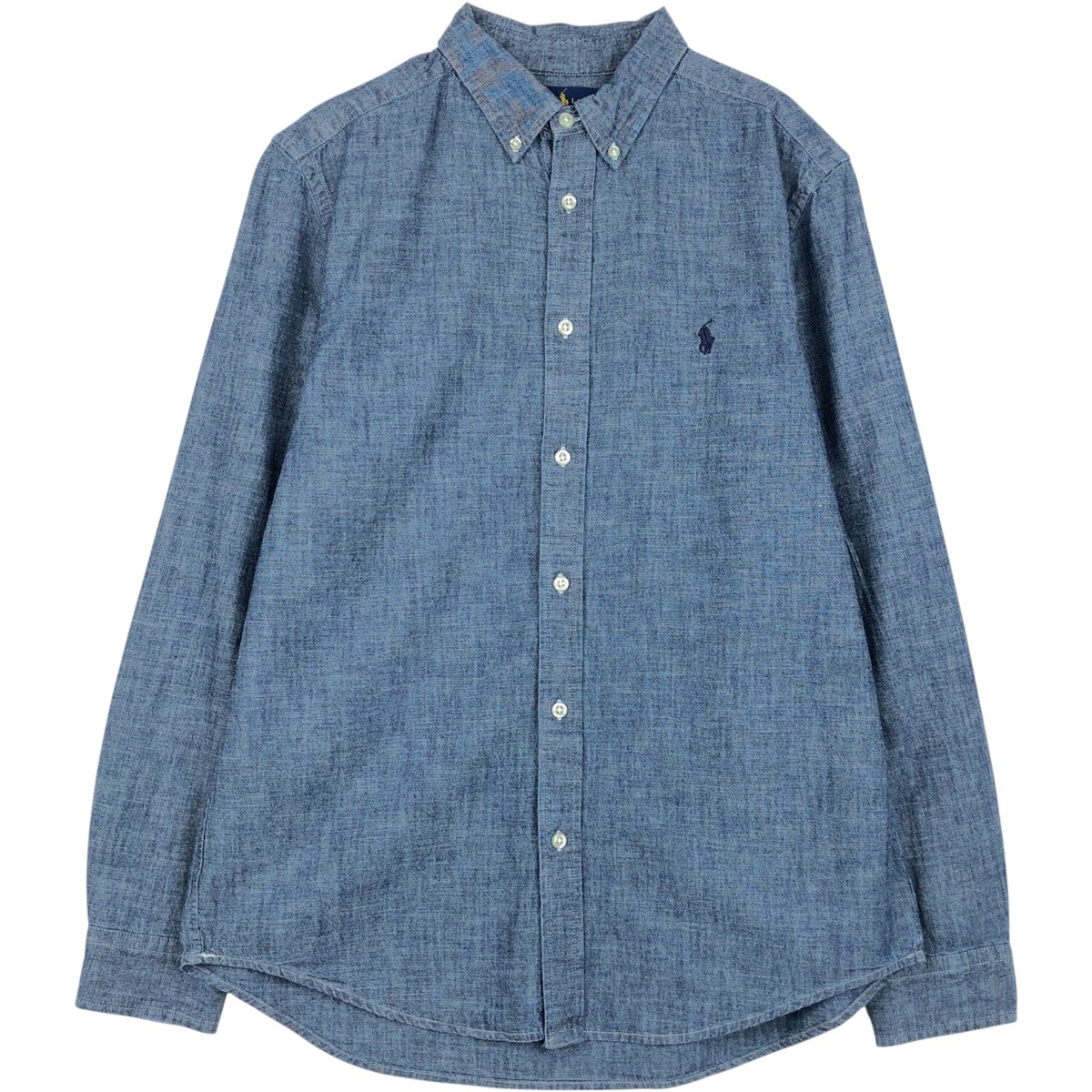 古着 ラルフローレン Ralph Lauren 長袖 ボタンダウン シャンブレーシャツ レディースM相当/eaa650813