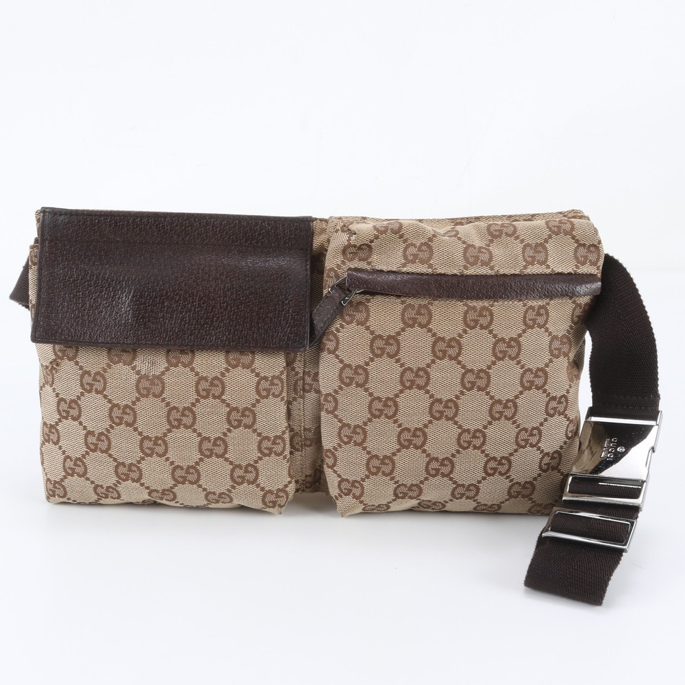 ■美品 グッチ GGキャンバス 28566 ボディバッグ