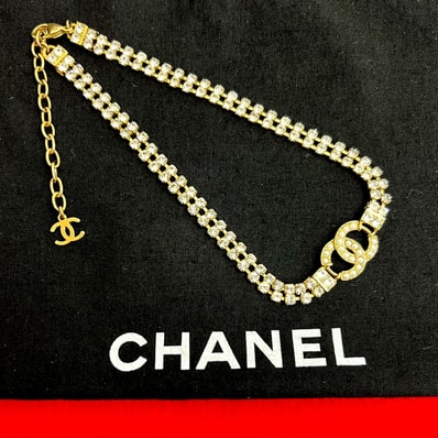 CHANEL シャネル ココマーク GP ラインストーン フェイクパール ネックレス ゴールド
10627