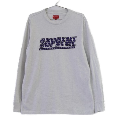 シュプリーム 20SS グレー コットン Studded L/S Top M