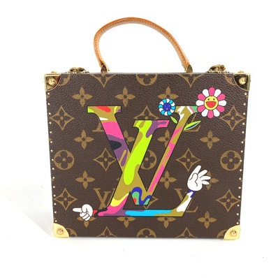 ルイヴィトン LOUIS VUITTON キャラクテール M92477 モノグラム 世界限定200個 村上隆コラボ カバン ジュエリーケース ボックス ハンドバッグ モノグラムキャンバス ブラウン