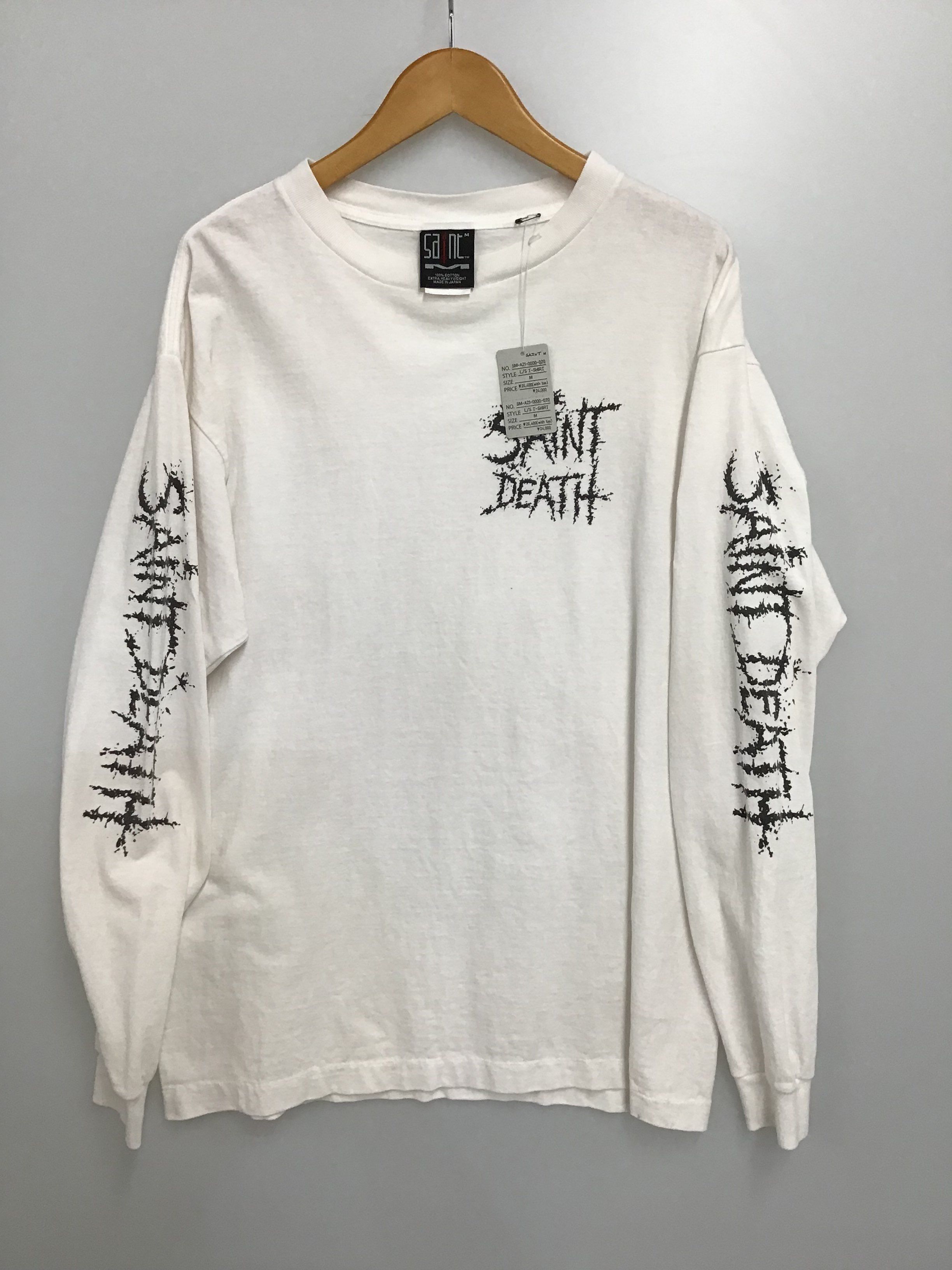 SAINT Mxxxxxx LS TEE SAINTDEATH "White"