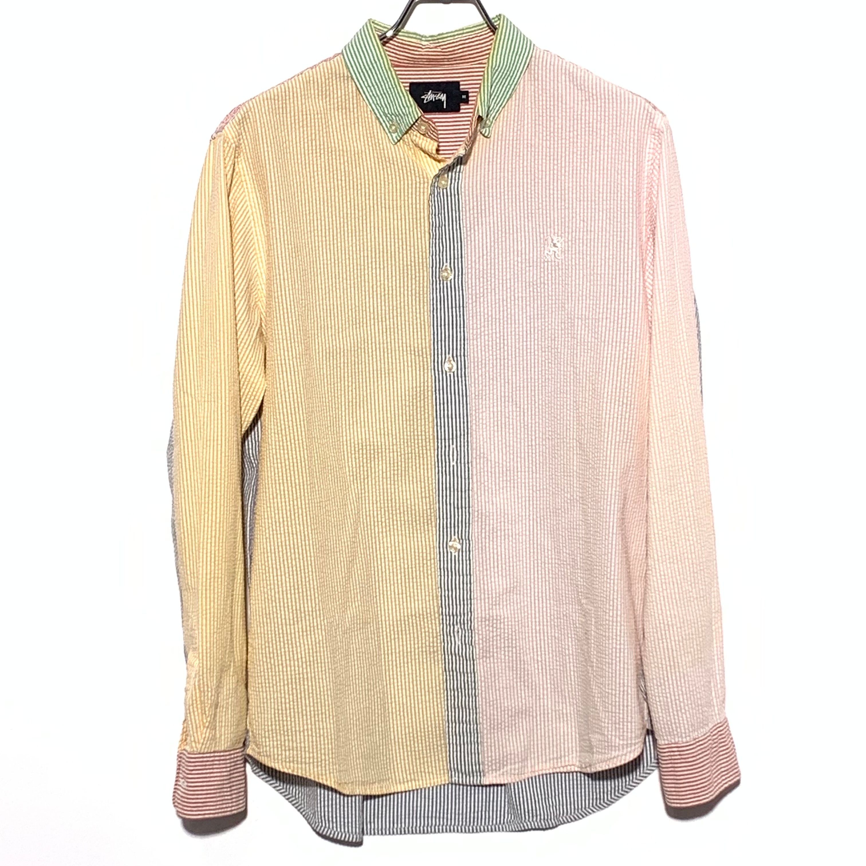 stussy シアサッカー クレイジーパターンシャツ