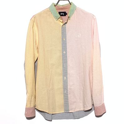 stussy シアサッカー クレイジーパターンシャツ