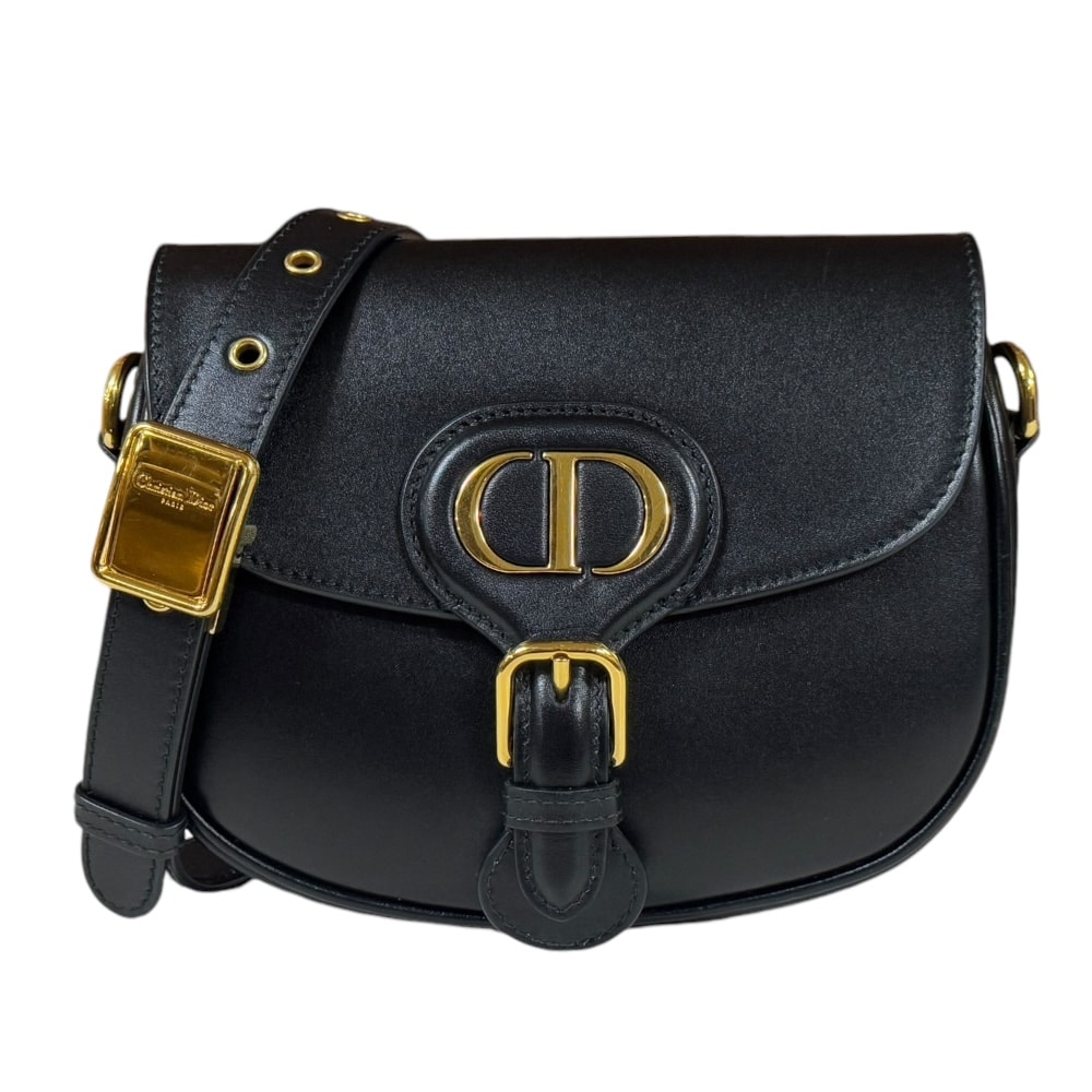 ディオール ボビー スモール ショルダーバッグ レザー M9317UMOL_M900 ブラック レディース Dior  中古