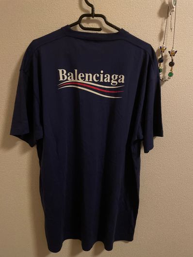 BALENCIAGA Political Campaign Logo Oversize T-shrit "Black"
