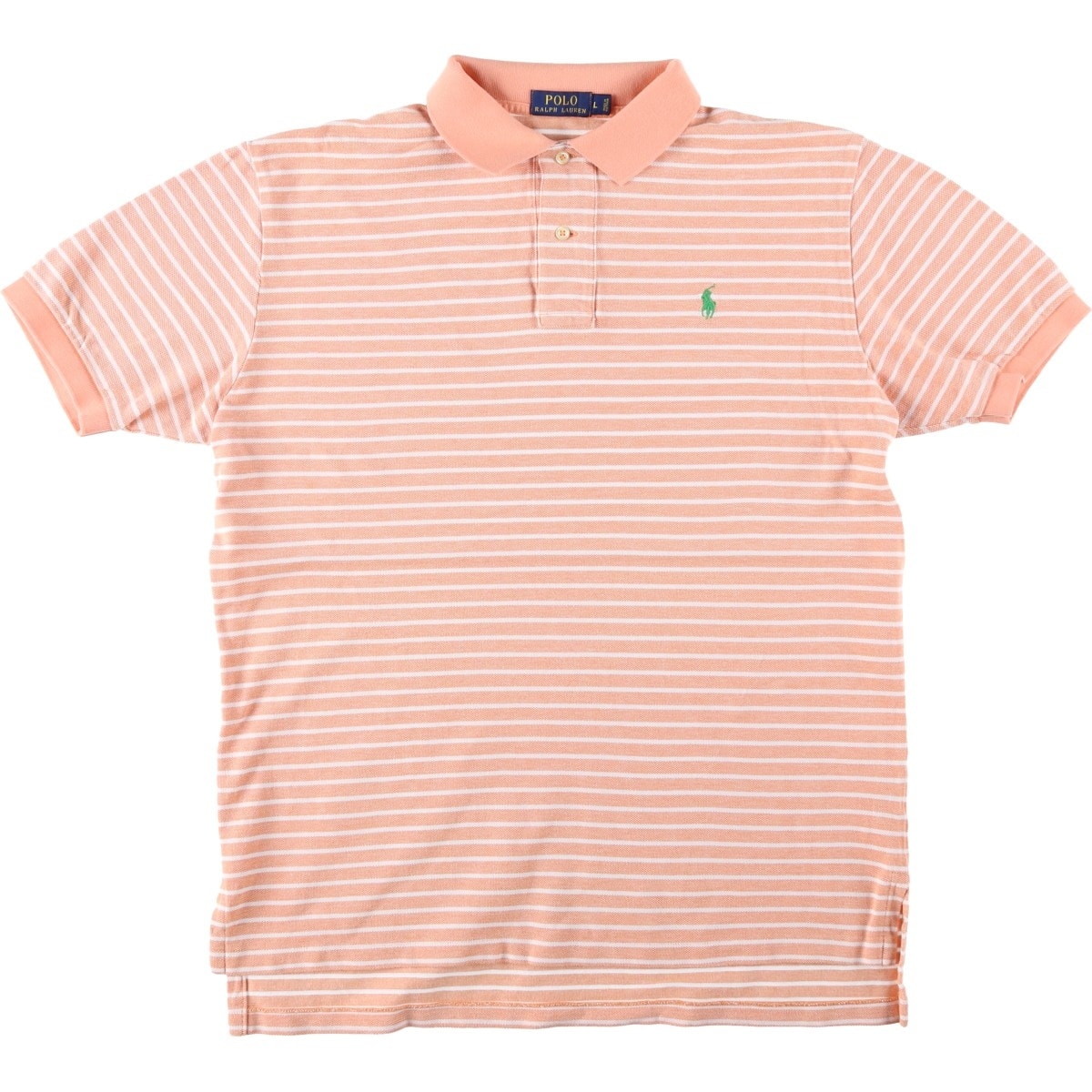 古着 ラルフローレン Ralph Lauren POLO RALPH LAUREN CLASSIC FIT 半袖 ボーダー ポロシャツ メンズL相当/eaa644258