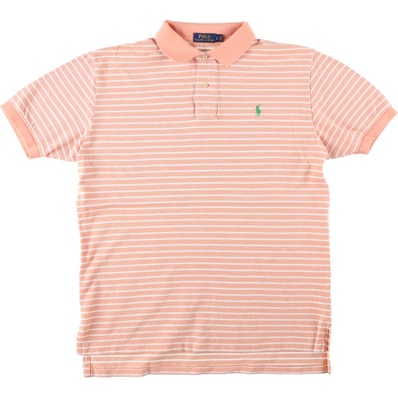 古着 ラルフローレン Ralph Lauren POLO RALPH LAUREN CLASSIC FIT 半袖 ボーダー ポロシャツ メンズL相当/eaa644258