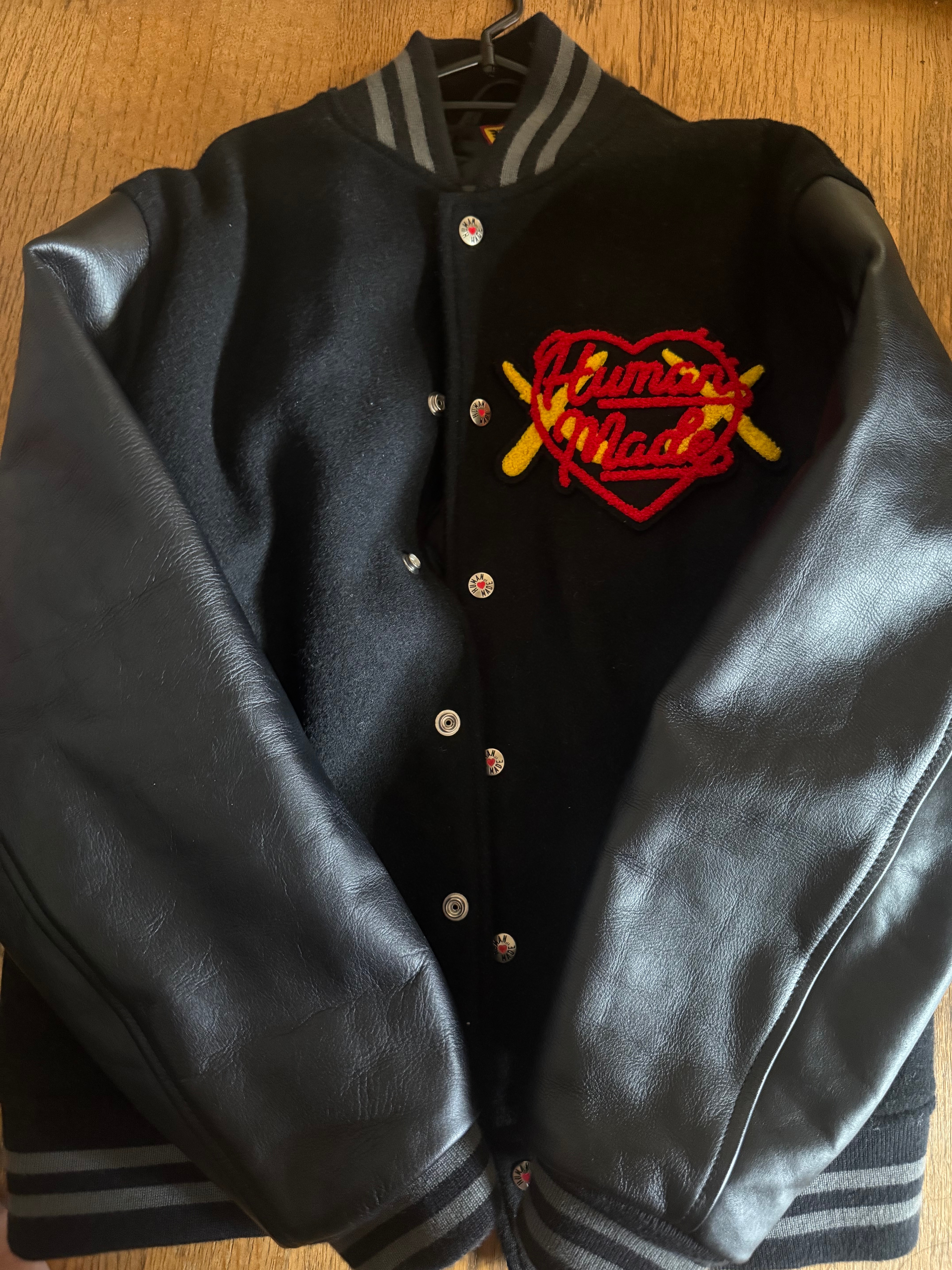 HUMAN MADE x KAWS Made Varsity Jacket #2 "Black"