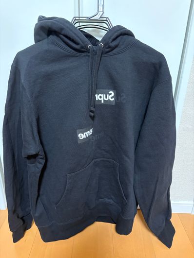 Supreme / Comme des Garçons SHIRT® Split Box Logo Hooded Sweatshirt "Black"