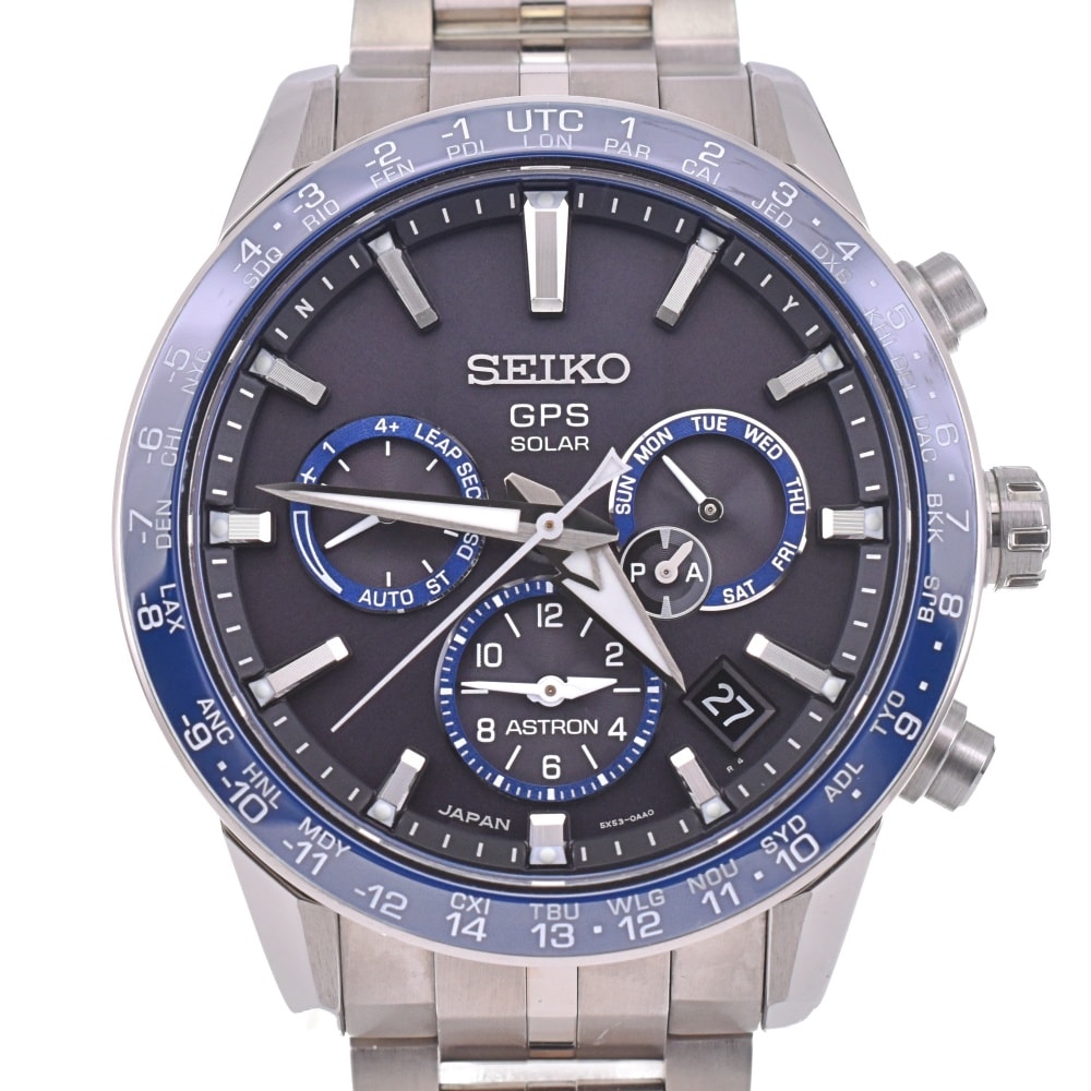 値下 セイコー SEIKO SBXC001/5X53-0AB0 アストロン チタン ソーラー GPS衛星電波 メンズ 箱・保証書付き O#143412