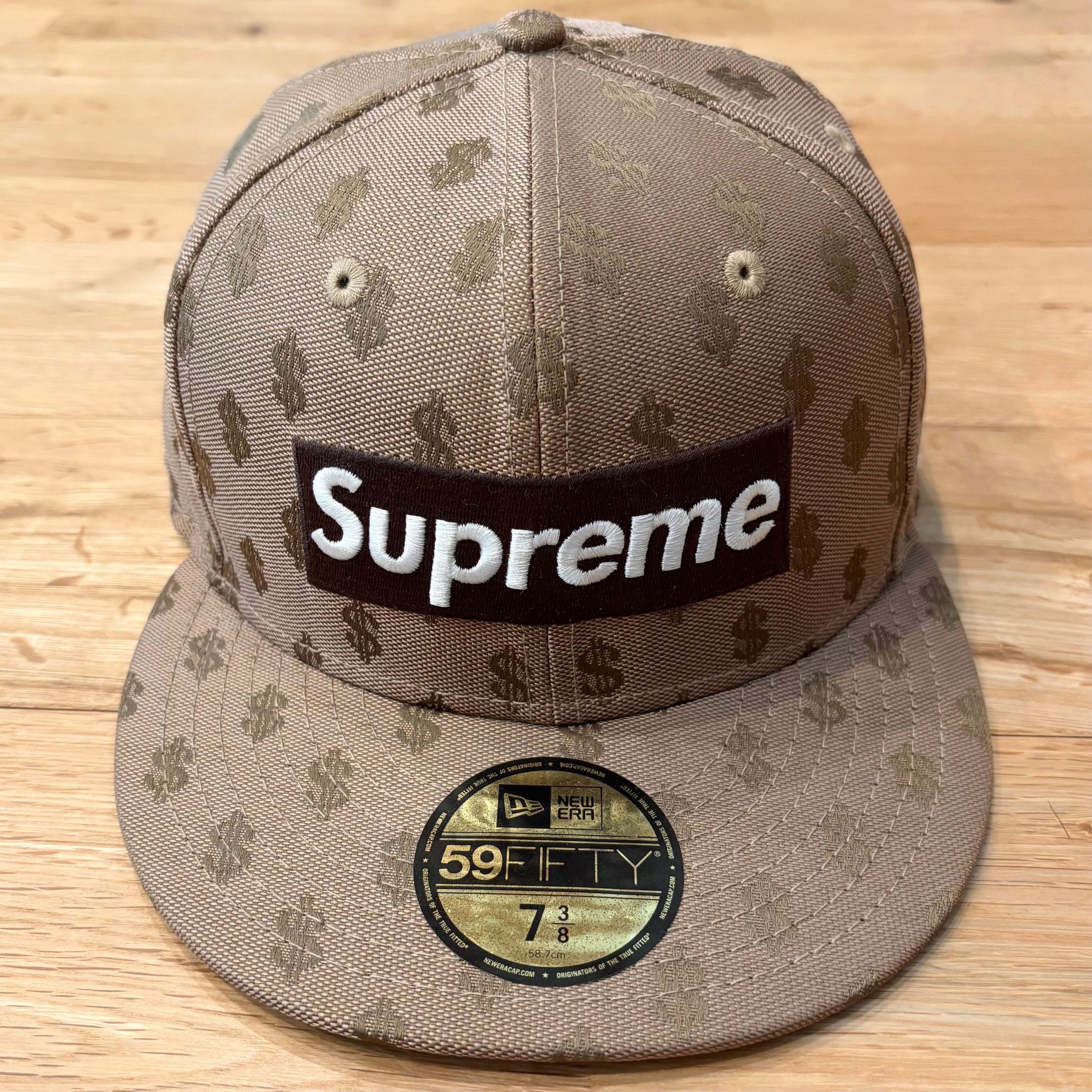 Supreme Monogram Box Logo New Era "Brown"