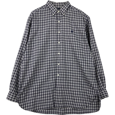 古着 ラルフローレン Ralph Lauren MCMEEL 長袖 ボタンダウンチェックシャツ メンズXL相当/eaa613299