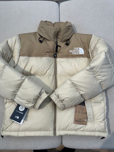 The North Face Short Nuptse Jacket "Kelp Tan/Gravel"