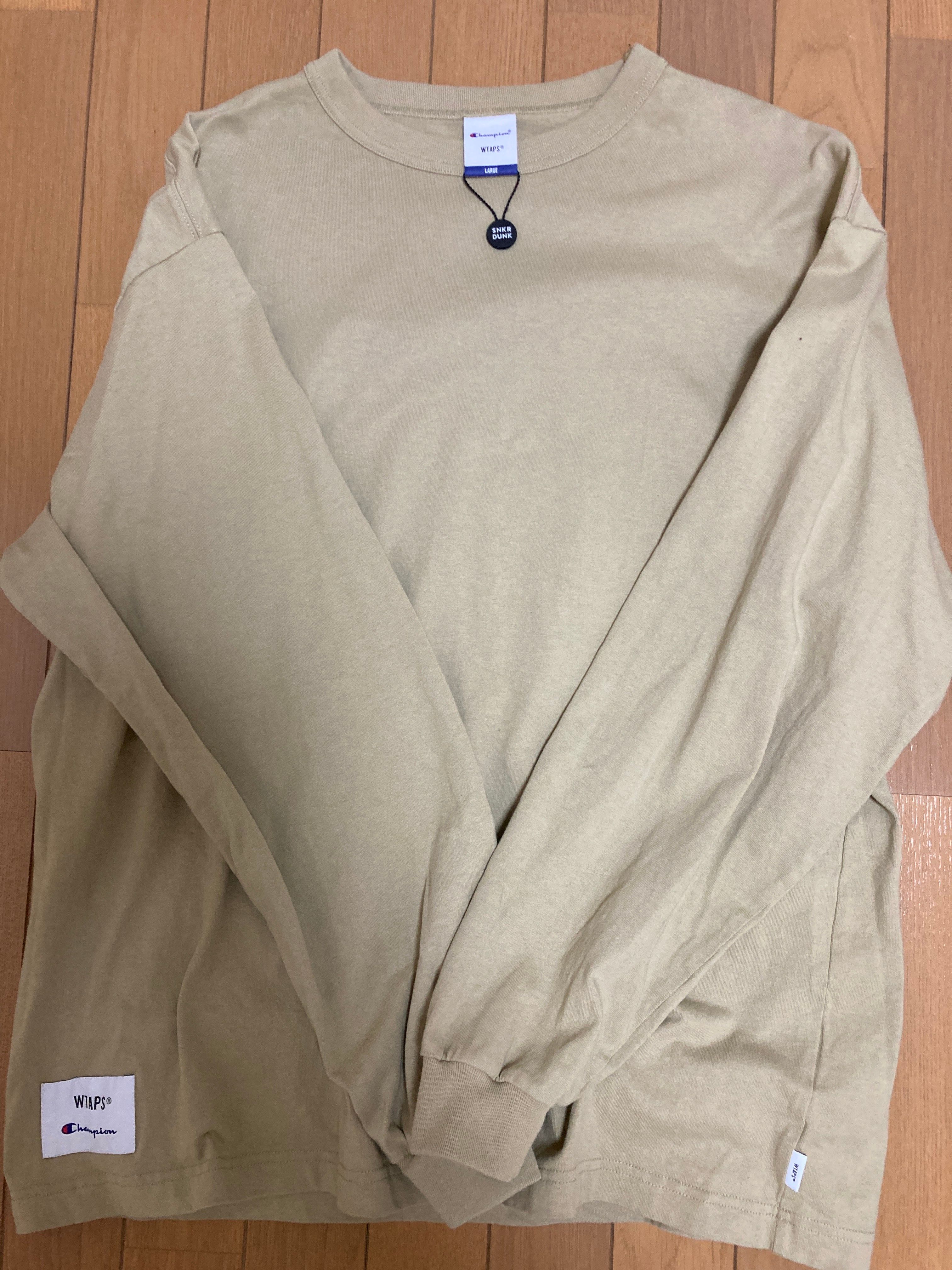 Wtaps ACADEMY / LS / COTTON. CHAMPION "Beige" (780)