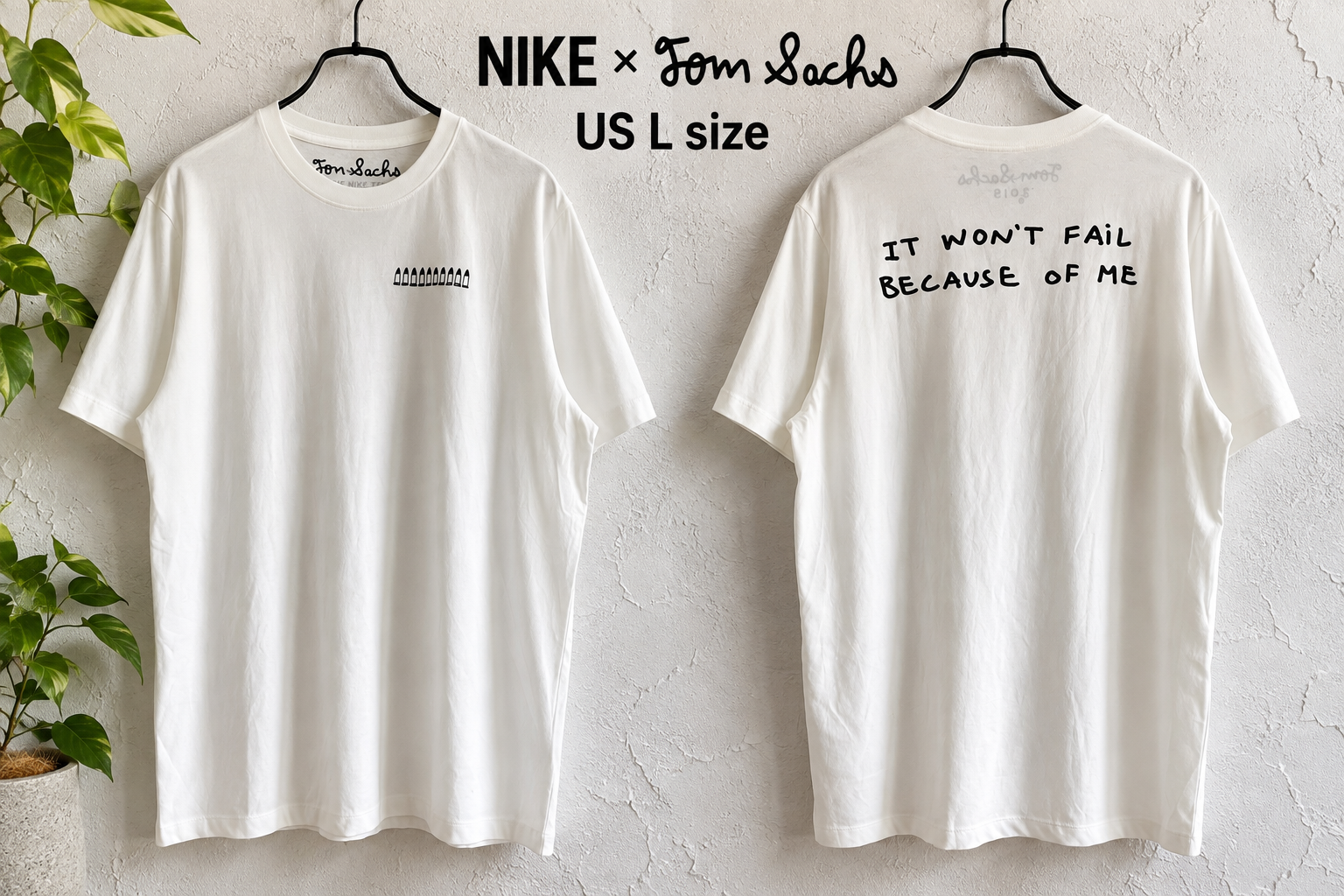 NIKE × Tom Sachs 2019 Tシャツ US L バックプリント